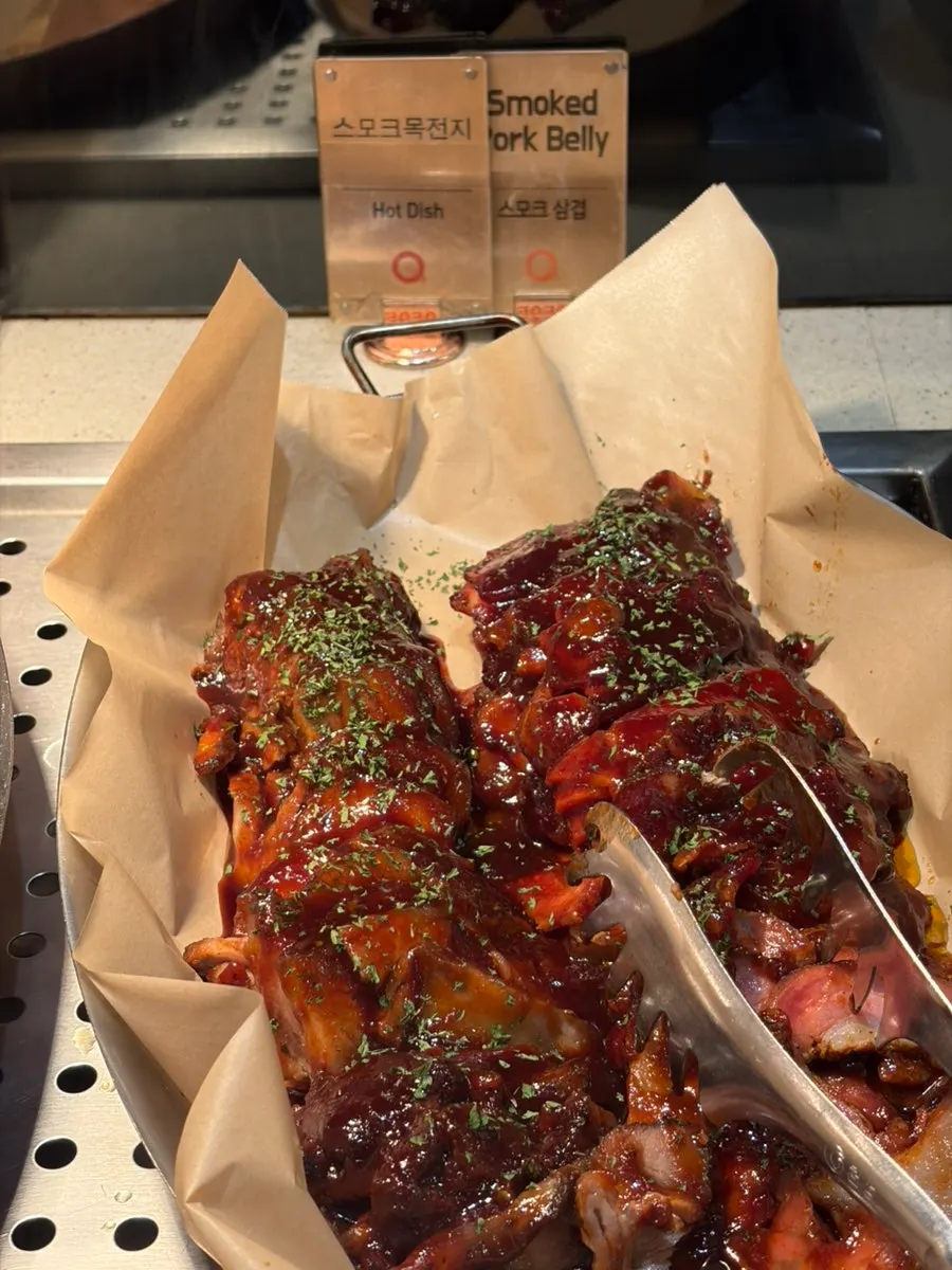 BBQ ribs menu corner