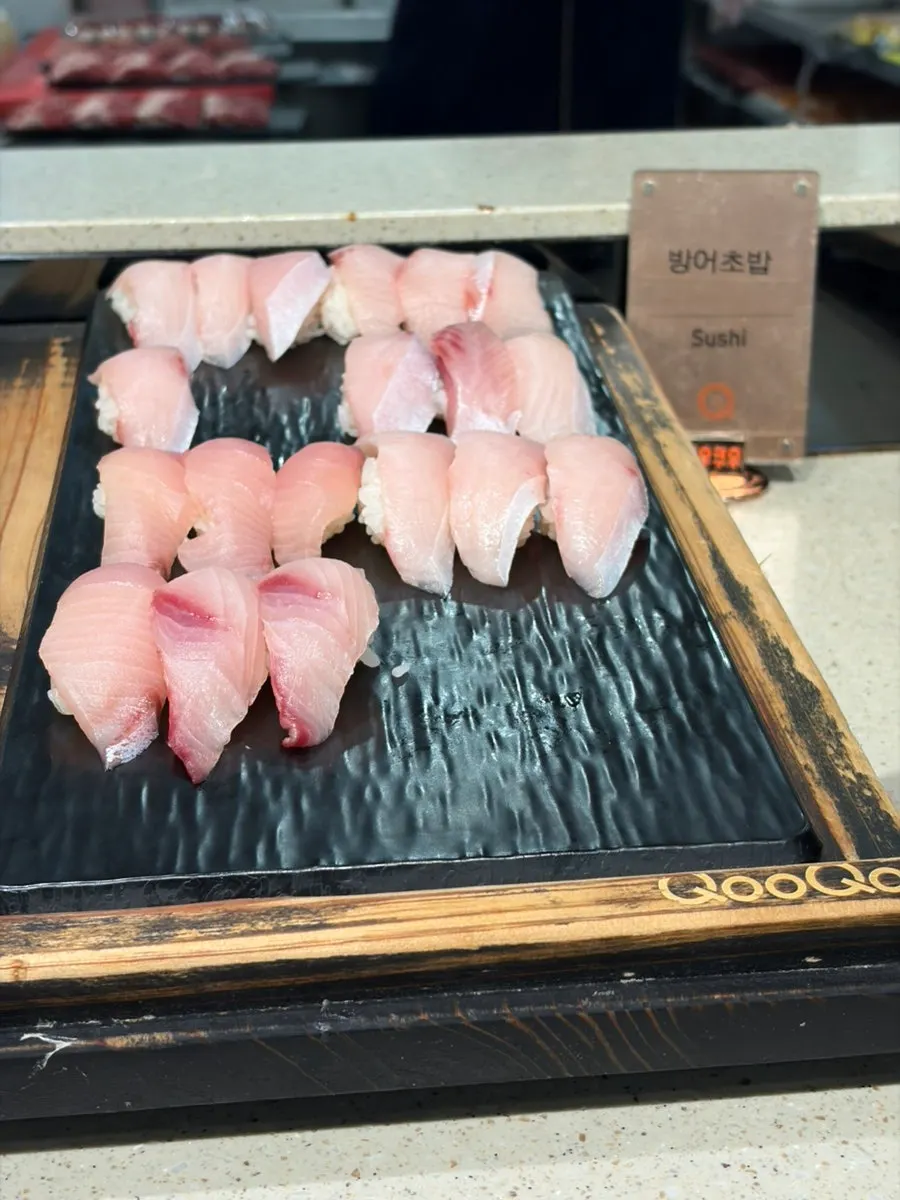 Upgraded sushi selection