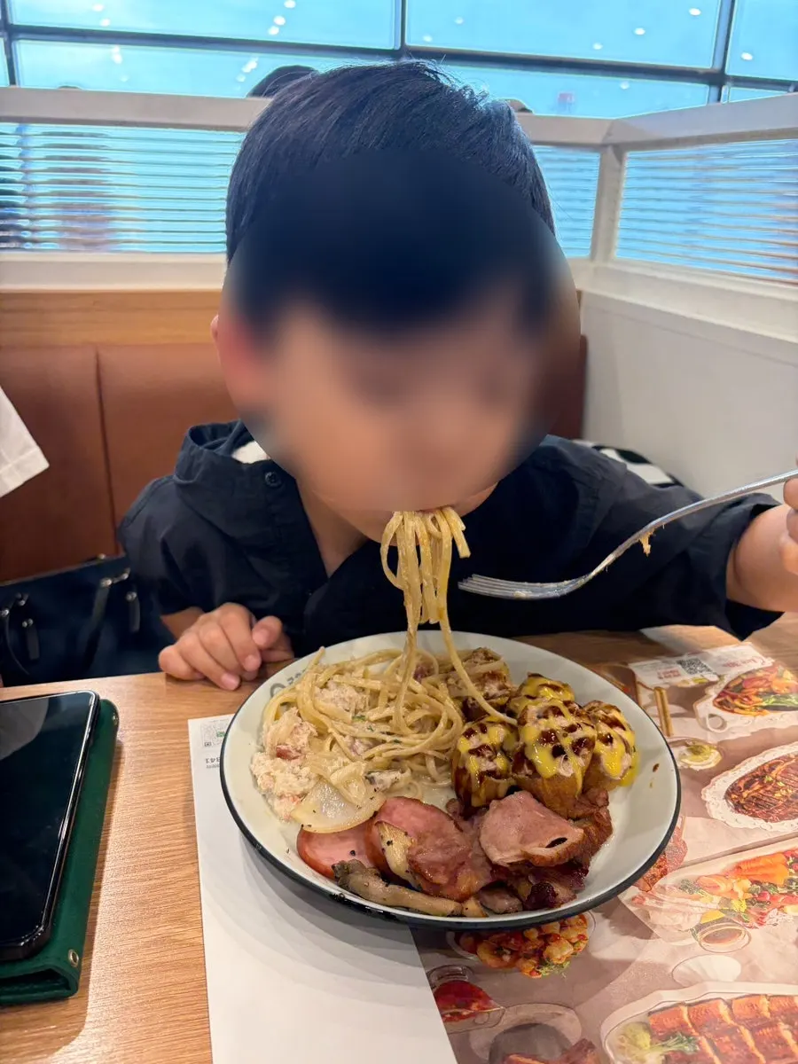 가족 외식 후 마무리
