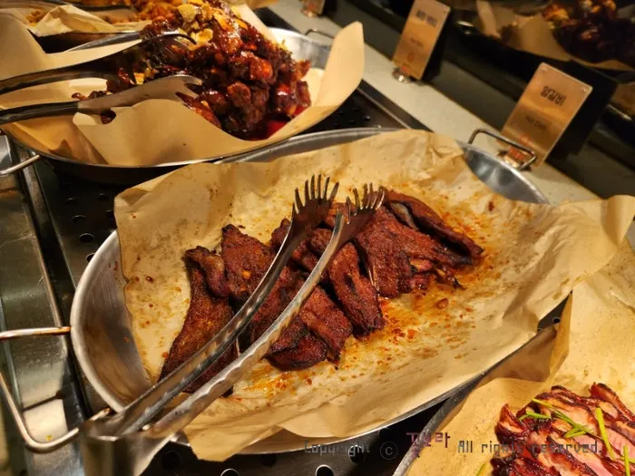 Plate of lamb chops served all day