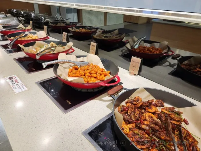Plate loaded with meat menu items