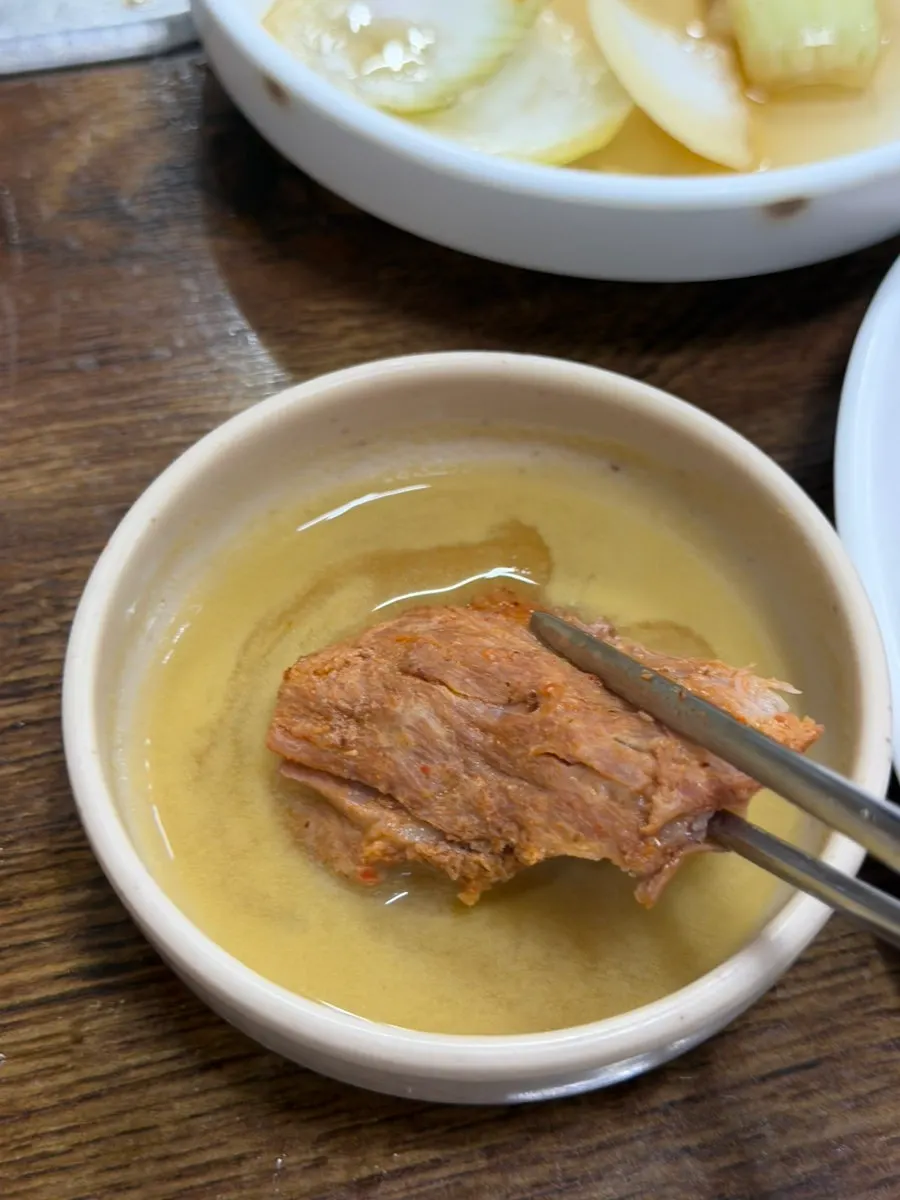 Gamjatang bone and meat