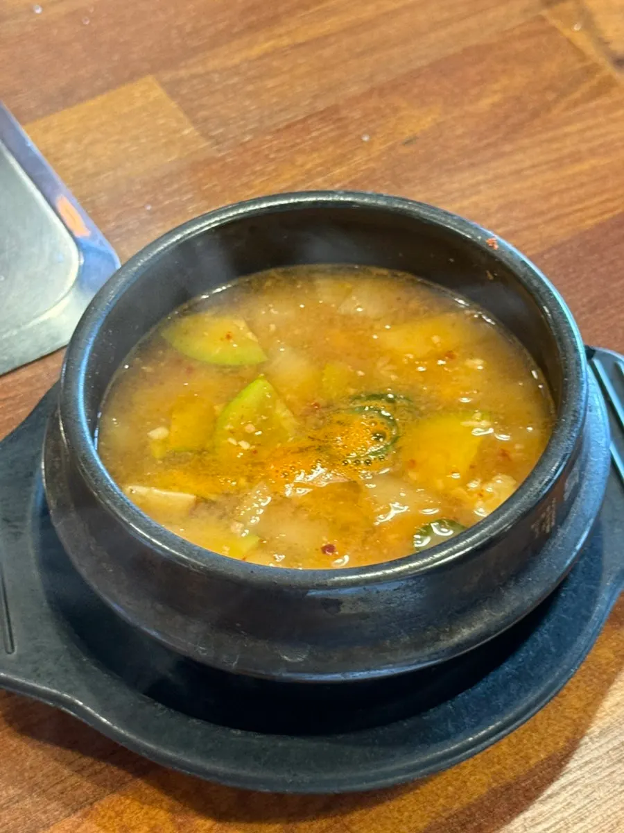 평일점심특선에 포함된 된장찌개