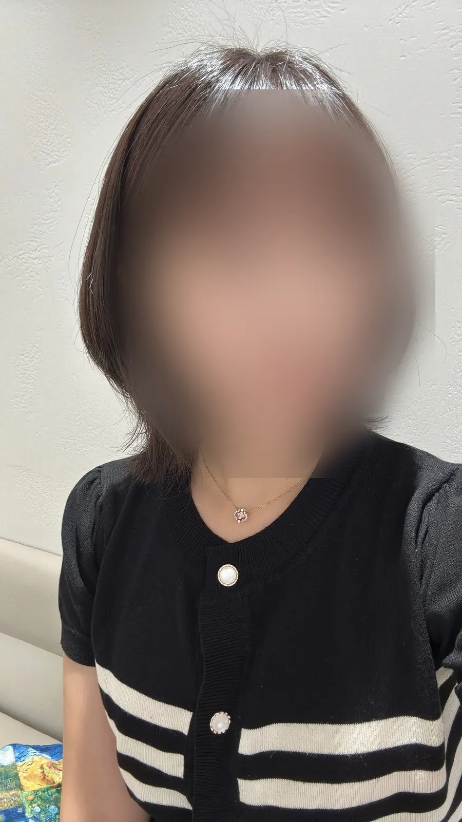 가볍고 산뜻해진 단발 C컬 레이어드펌