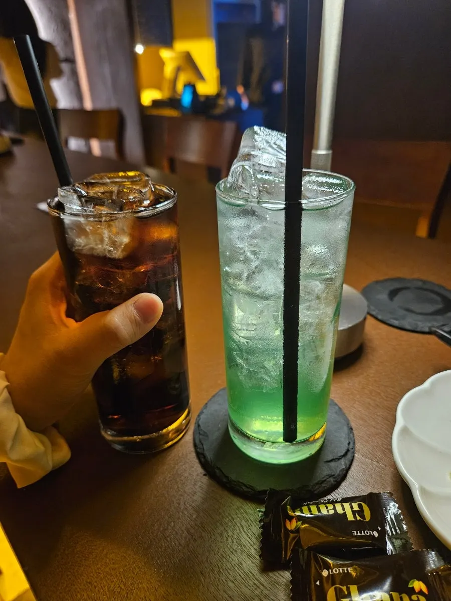 도수가 있는 롱티 칵테일 잔