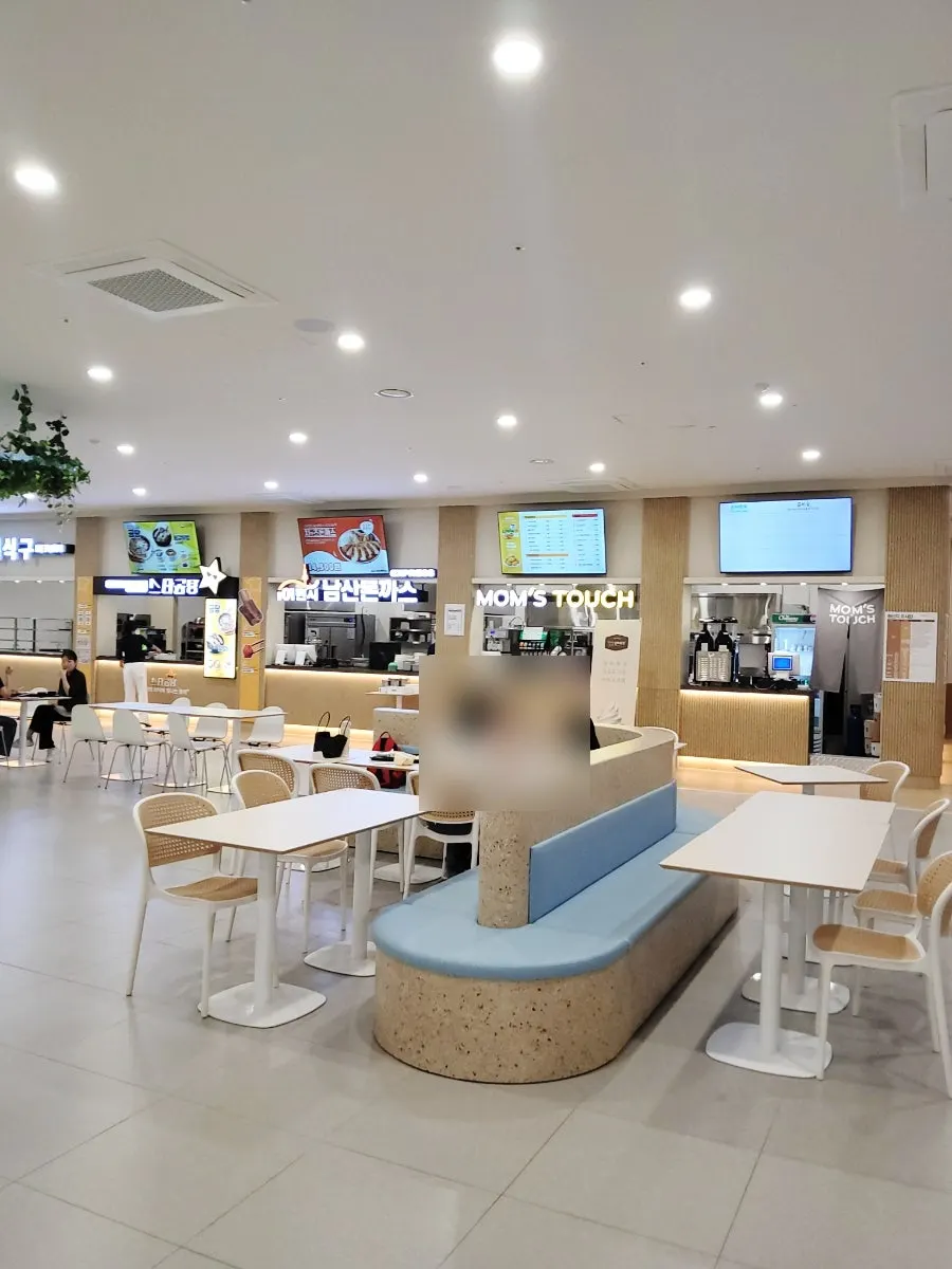 Inside Jump's spacious, clean food zone
