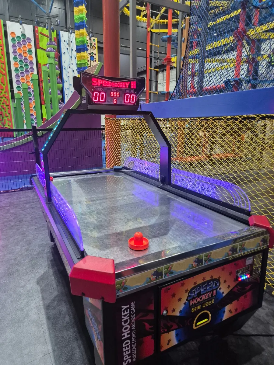 Interactive game zone where you move your body to play