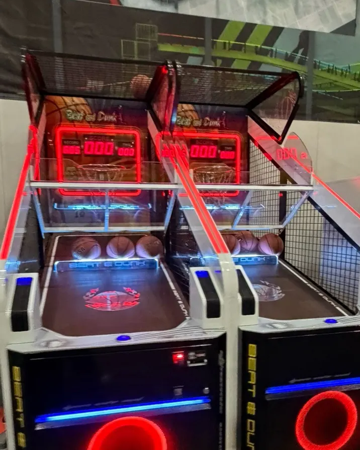 Basketball game area beside the entrance