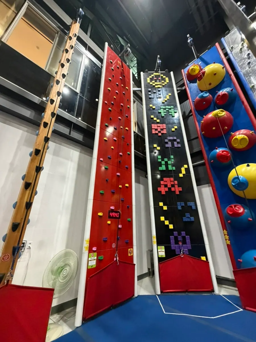 Clip ’n Climb wall-climbing area