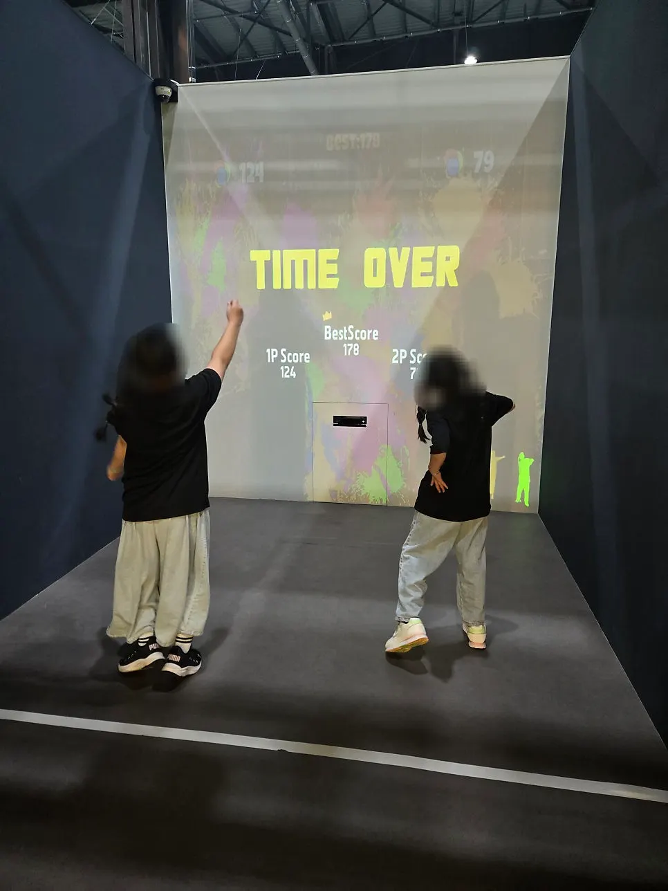 Climbing the Clip 'n Climb wall