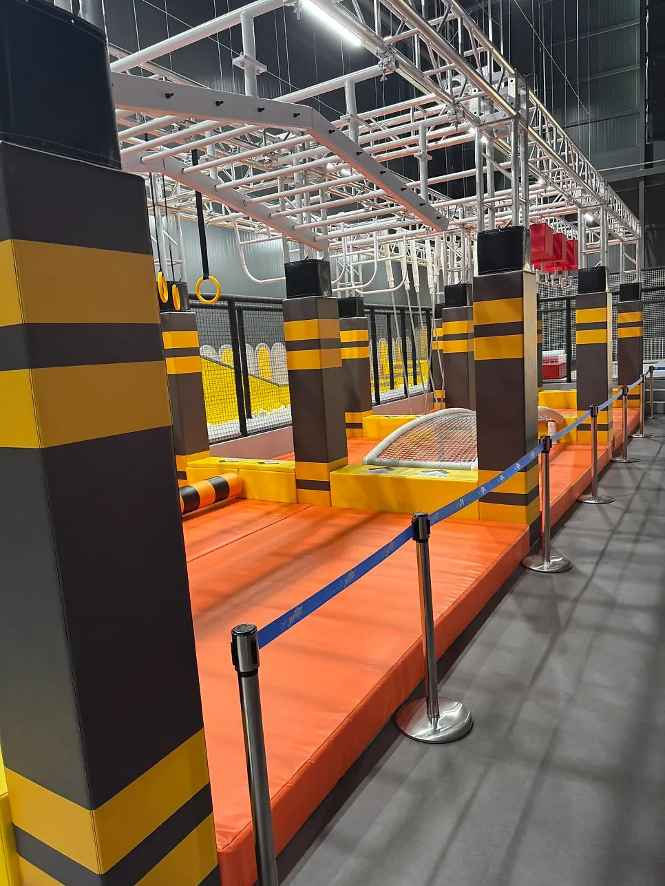 Area prepared with a variety of games