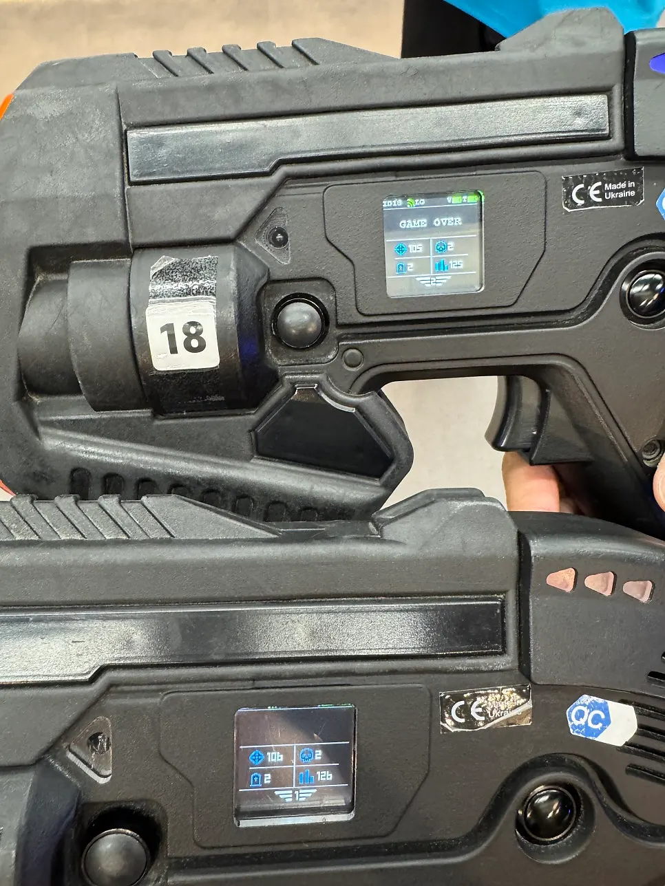 Battle World laser tag game result