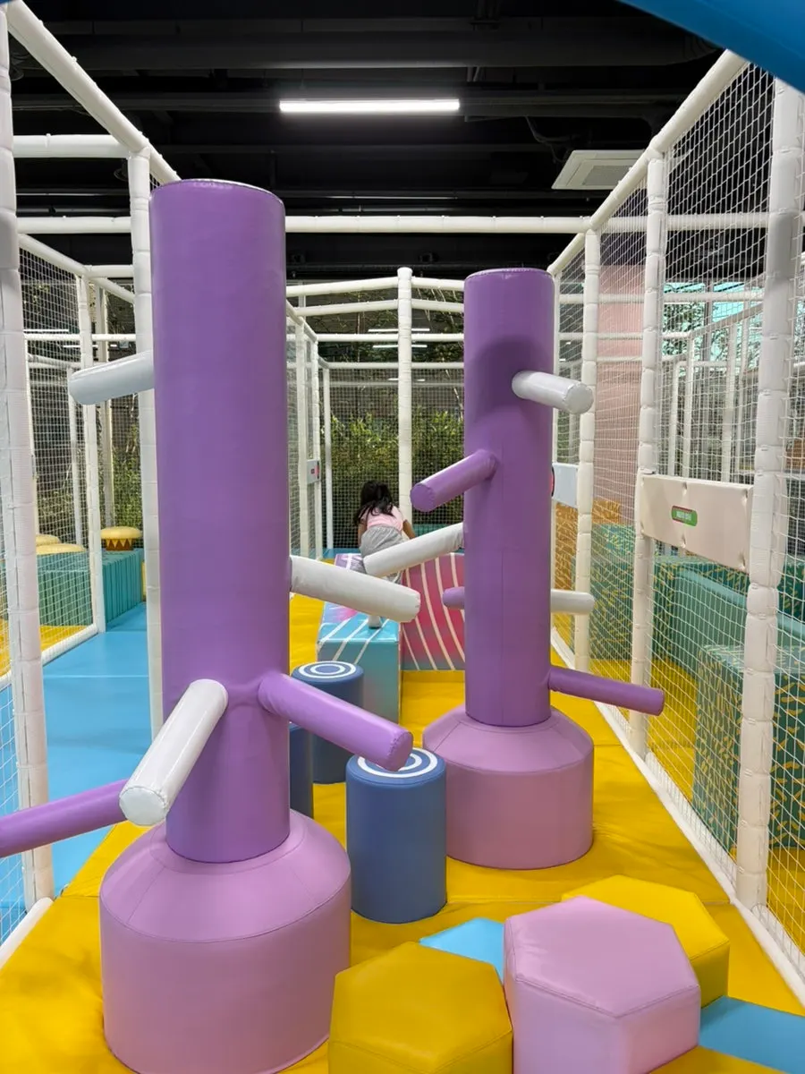Child playing on the jungle gym at Jump's Kids' Ground