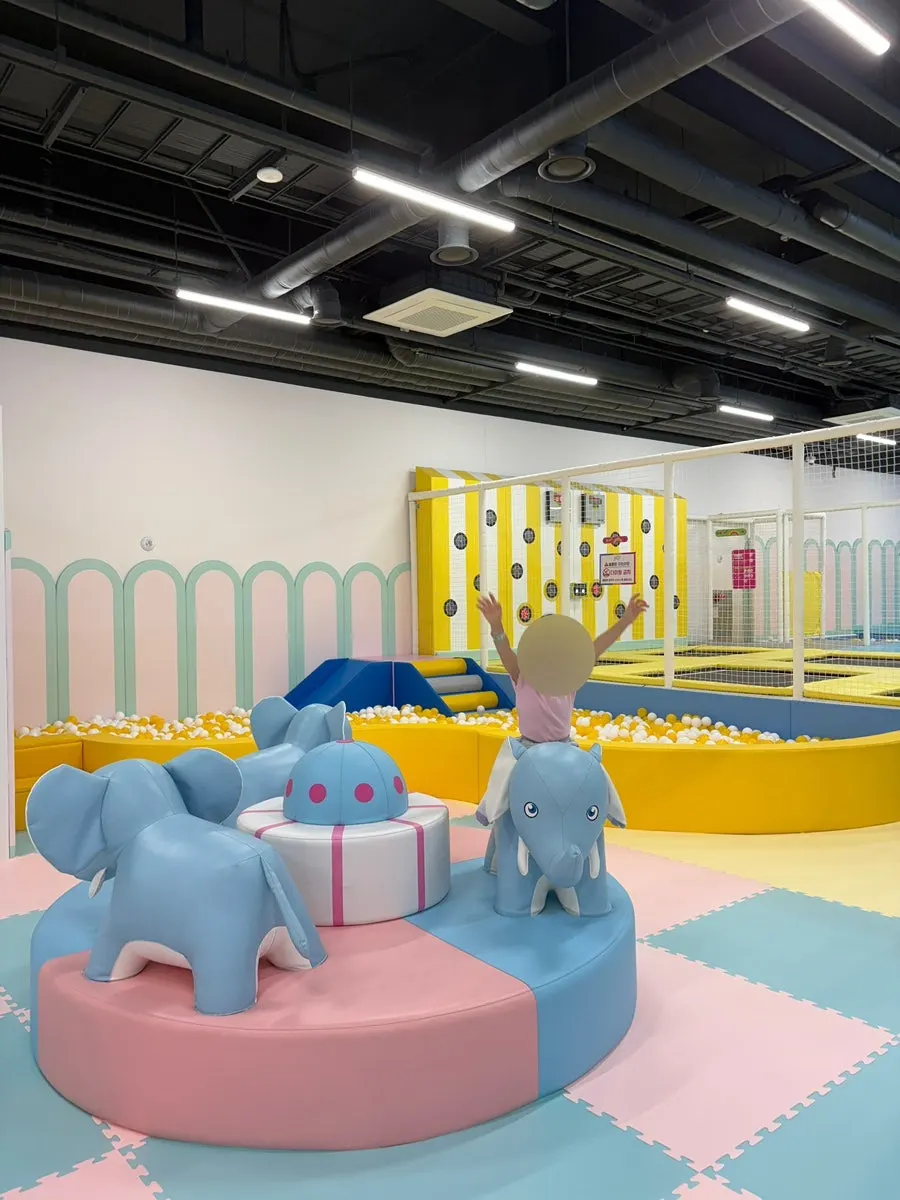 Racing game and play equipment at Jump's Kids' Ground
