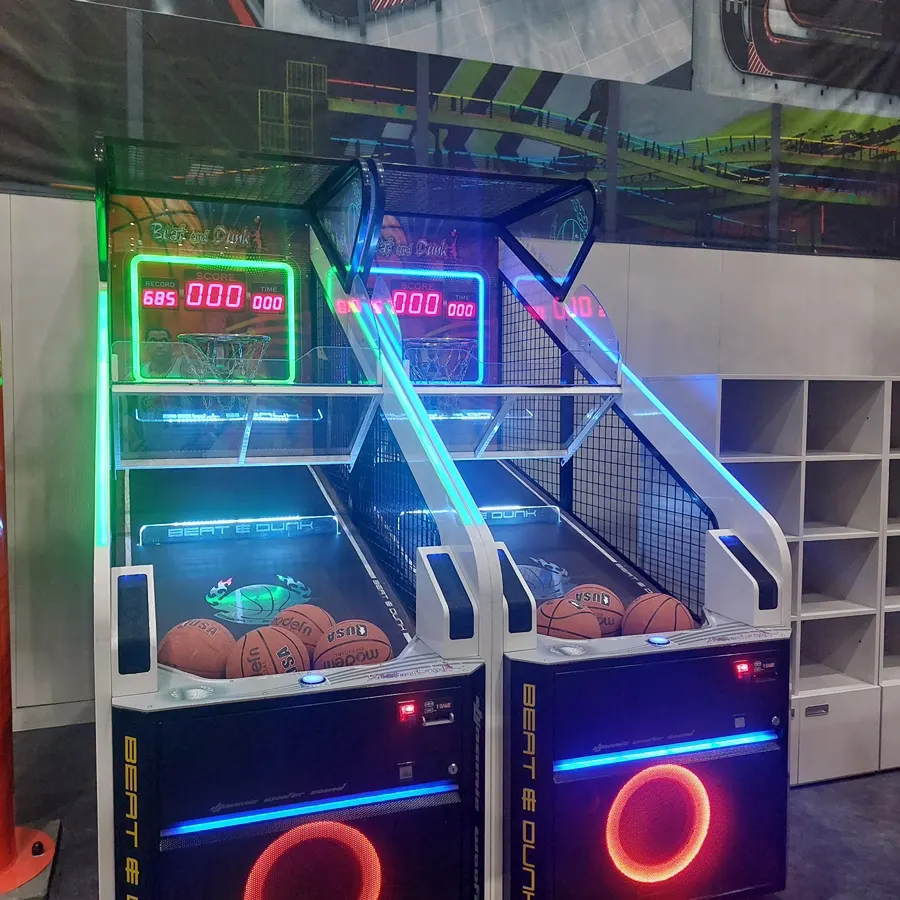 Basketball game and table hockey enjoyed at no extra charge