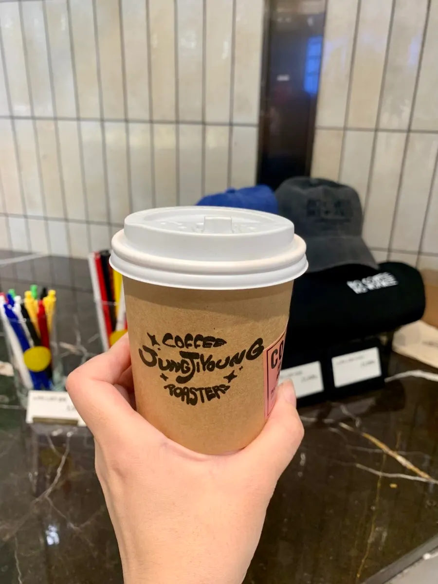 Drip coffee in a takeaway cup