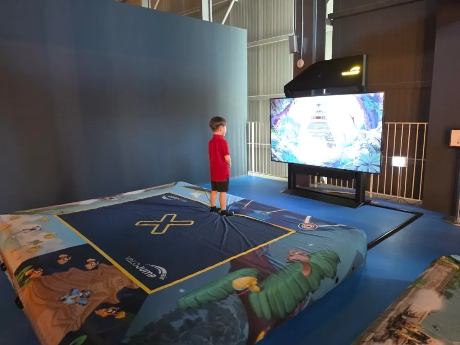 Jump arcade game area