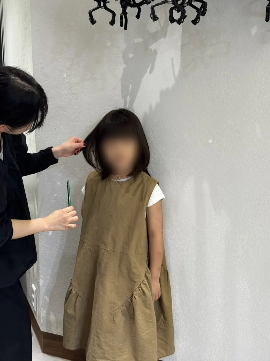 The child's calm hair making mornings easier before school
