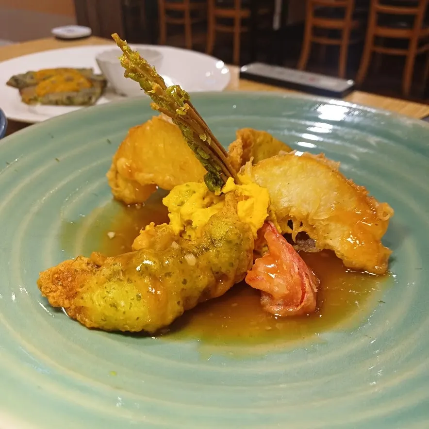 A plate of crispy flounder tangsu