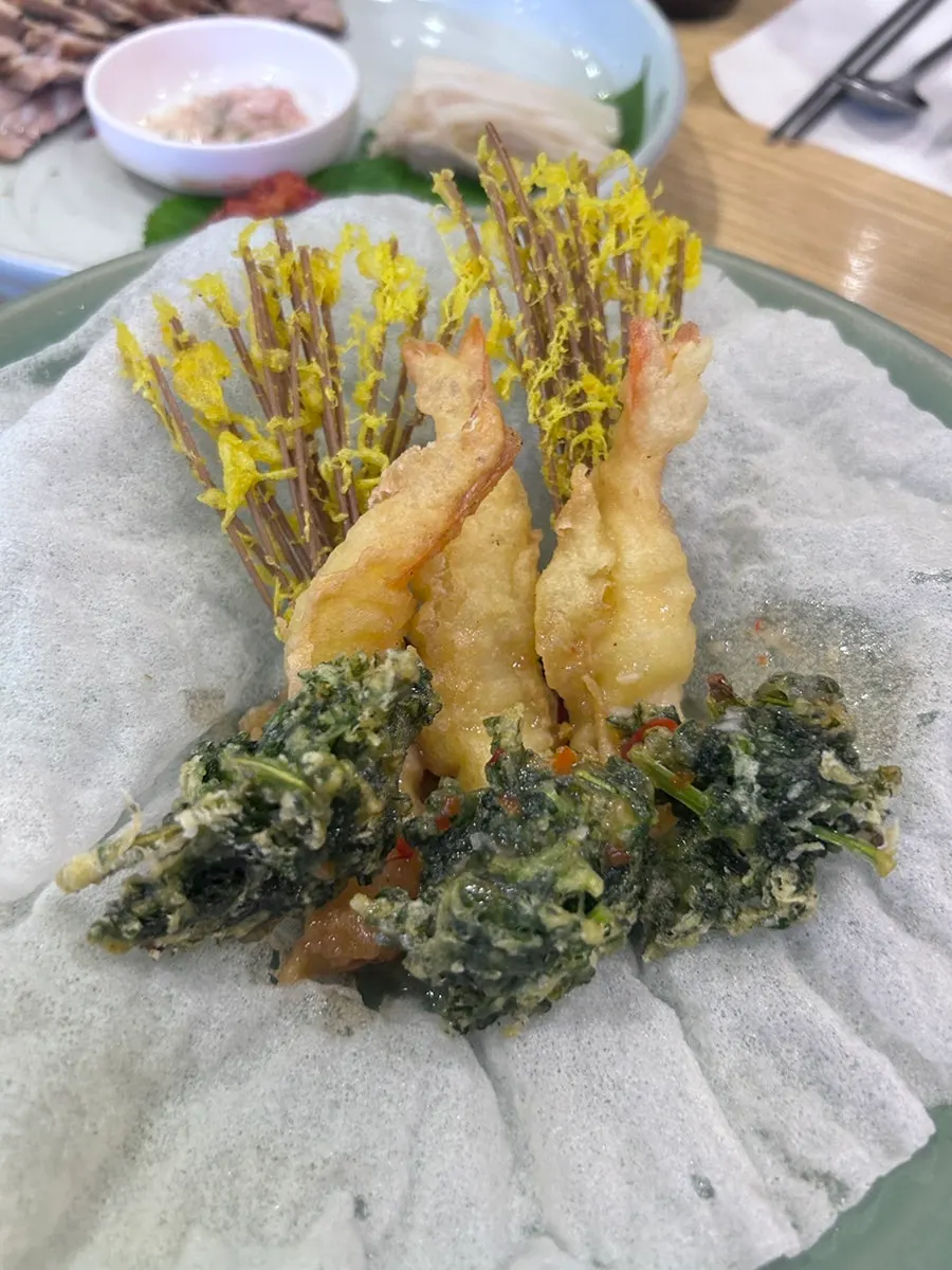 A dish from the Masil course