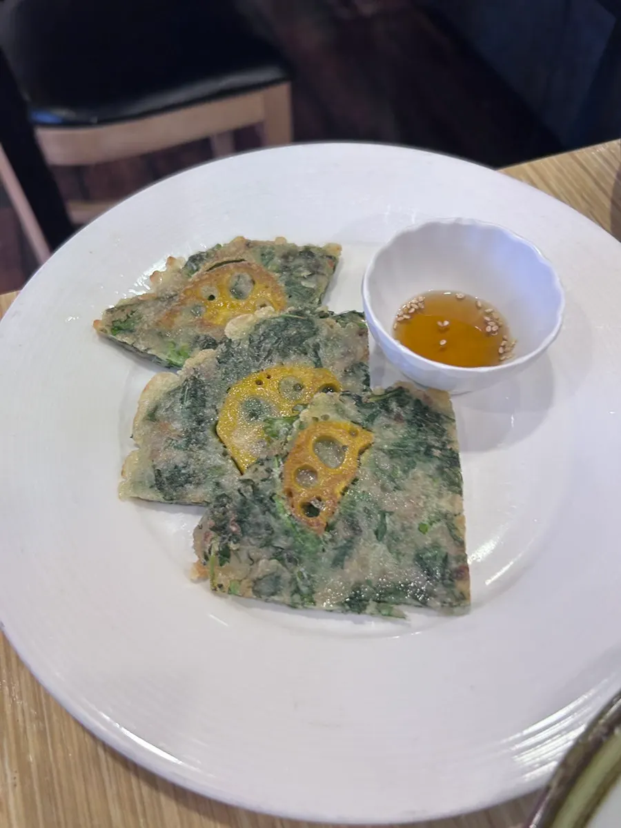 Jeon, japchae, and other Masil course dishes