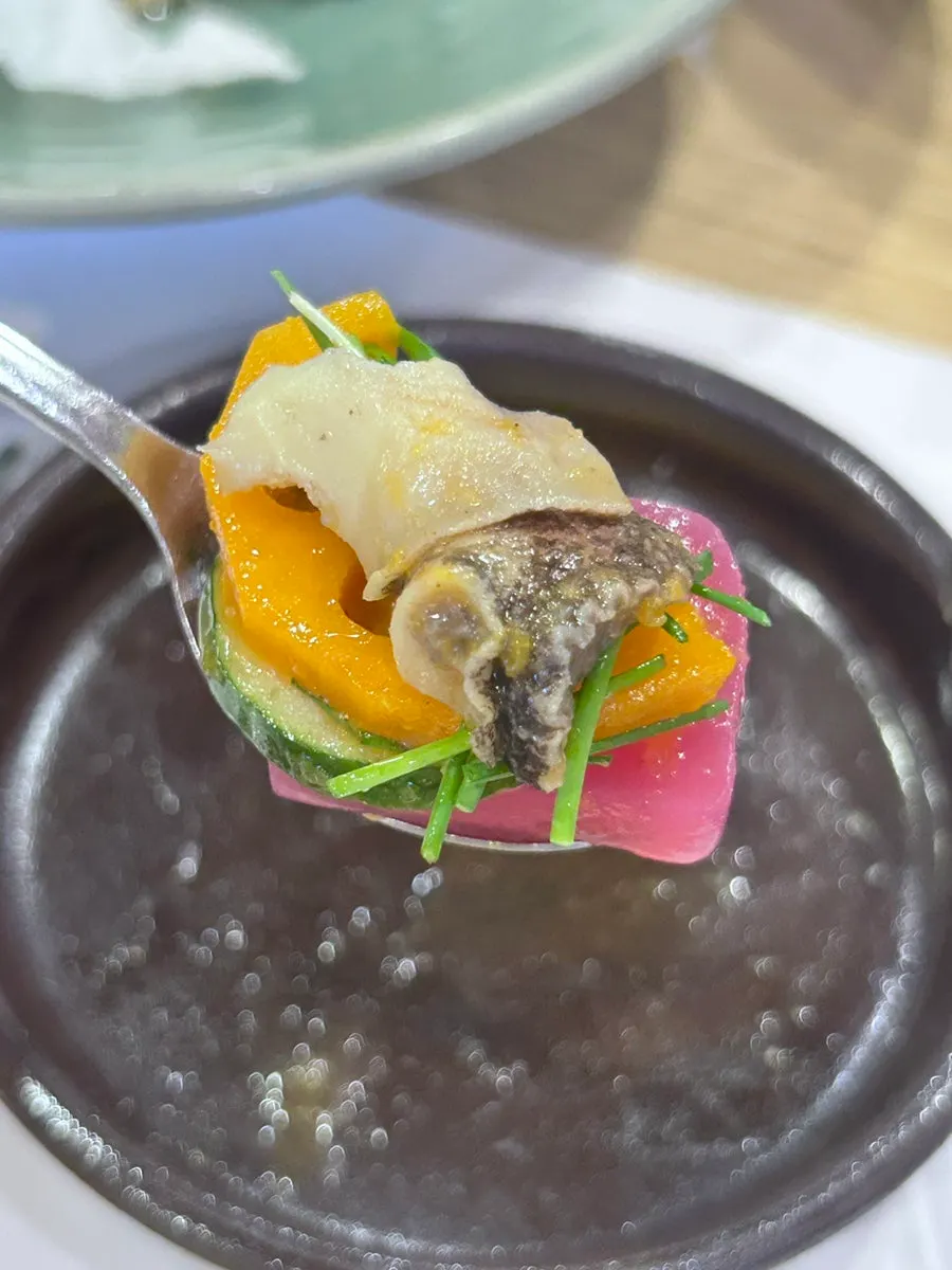 Bossam and side dishes from the Masil course
