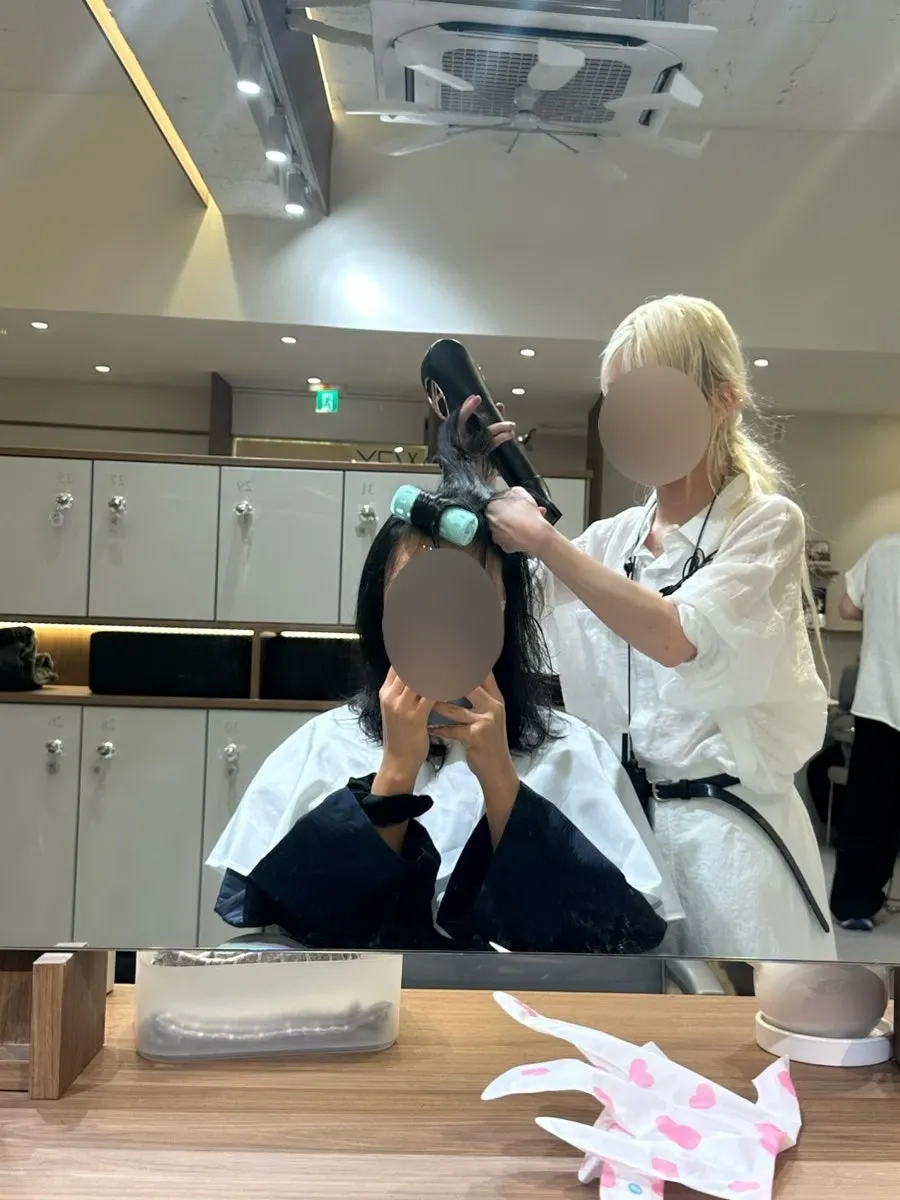 드라이로 볼륨을 살리는 과정