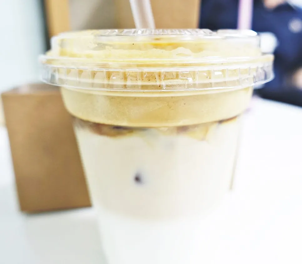 Drink enjoyed at the café in Lotte Department Store Nowon