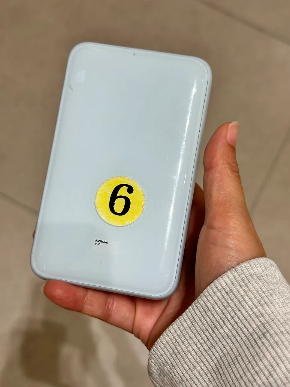 High-capacity power bank borrowed from the service desk
