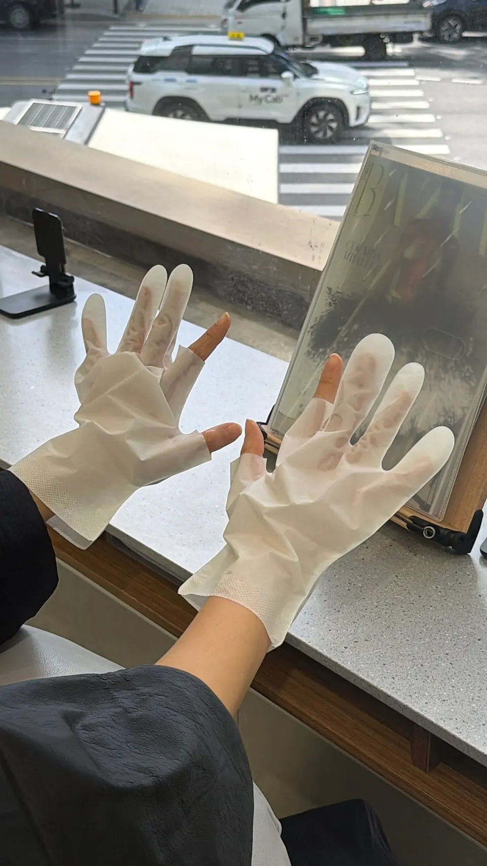 Essence-infused hand-care gloves