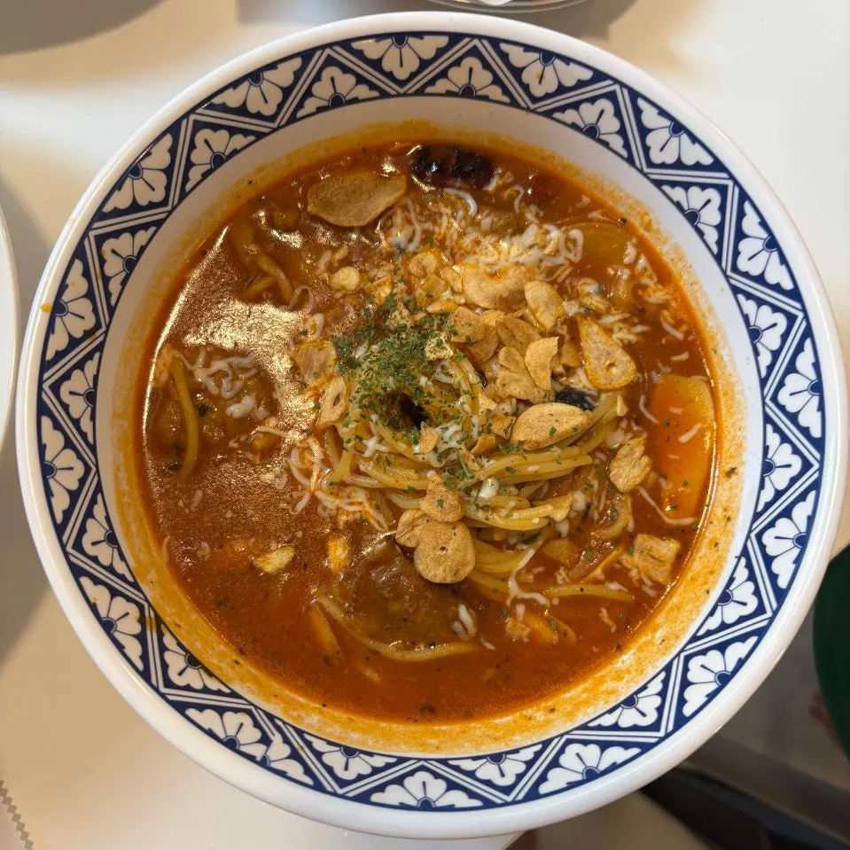 プリプリの海老が乗ったロゼパスタ