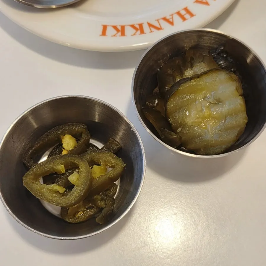Complimentary garlic bread served with the meal