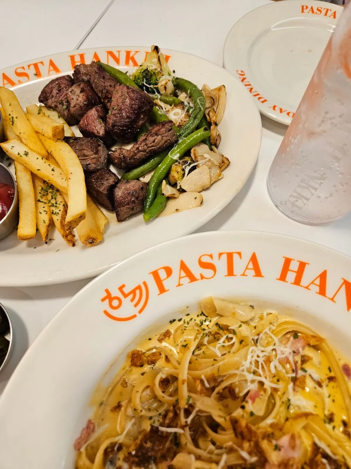 Full spread of the weekend-only chuck flap steak set
