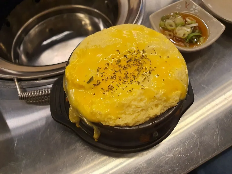 Steamed egg served as a default side dish