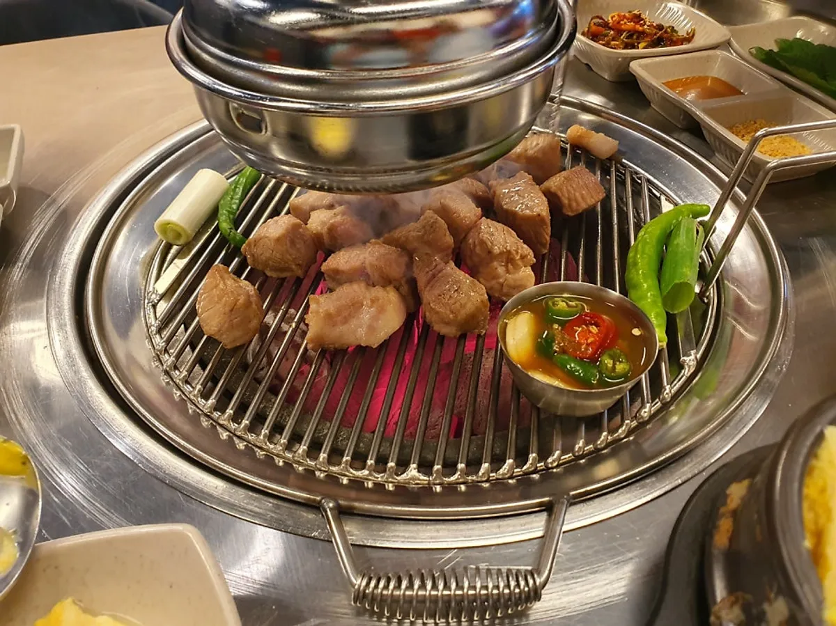 Perfectly grilled, juicy pork neck