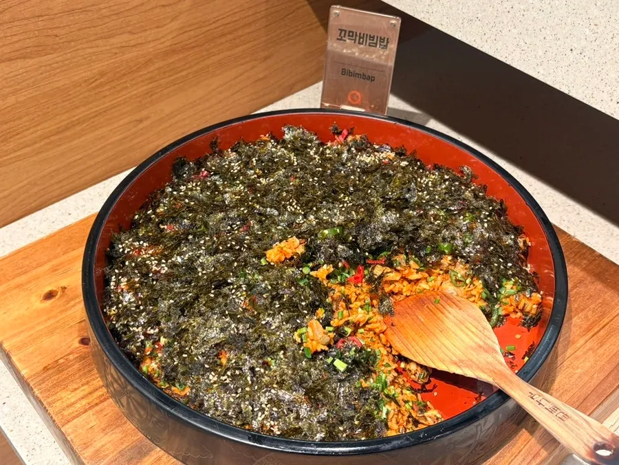 Display of upgraded flounder and salmon sushi