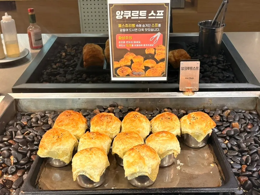 Soup counter with Encourt soup