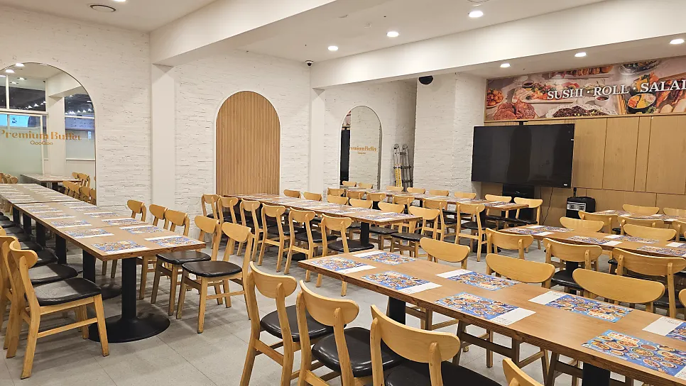 Interior of the private room for group meals