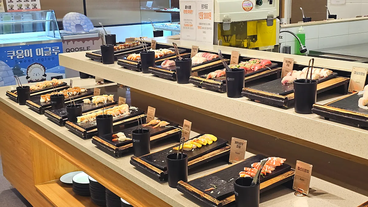 Sushi counter at Kuu Kuu Nowon Branch