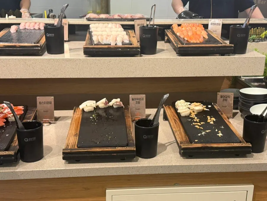 Sushi corner at Kuu Kuu Nowon Branch