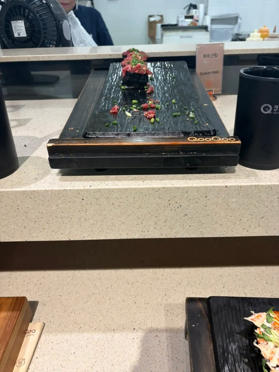 Sushi buffet rolls and gunkan sushi