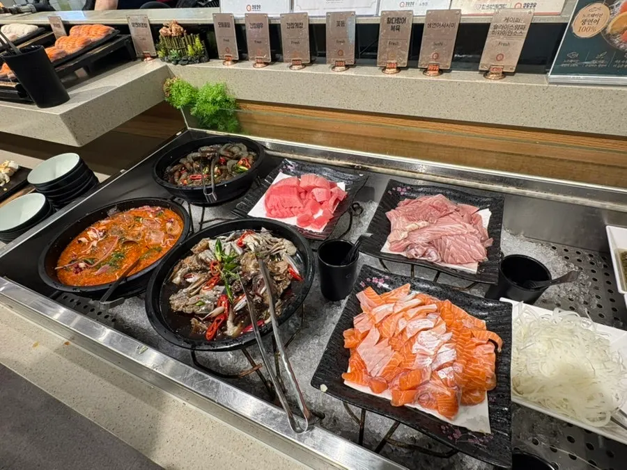 Buffet display corner at Kuu Kuu Nowon Branch