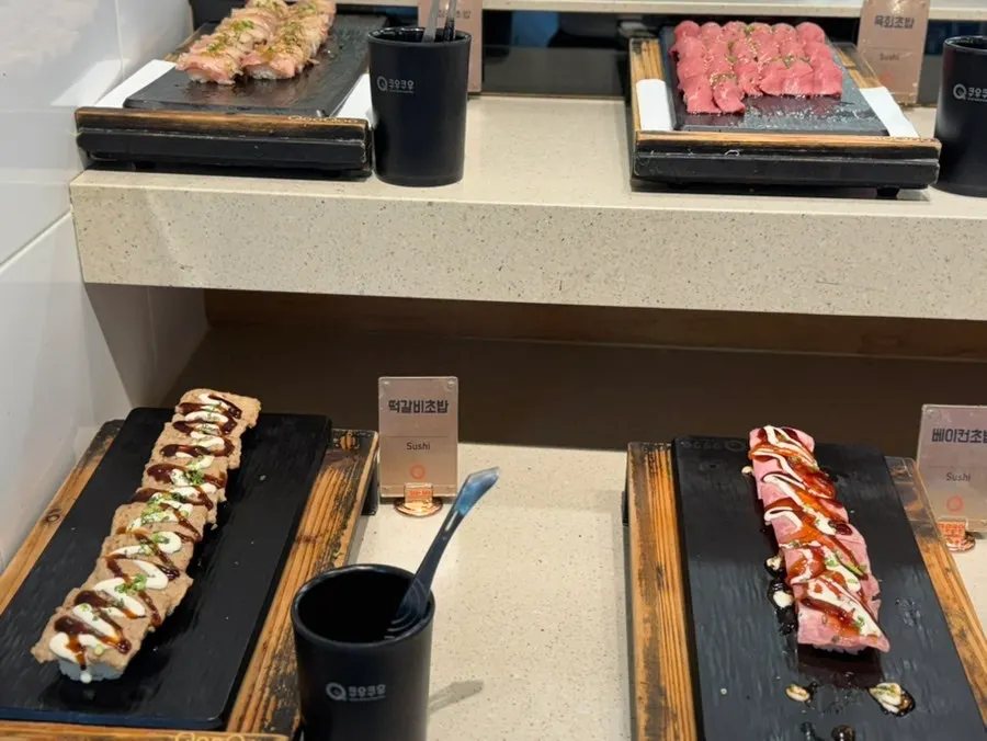 Sushi buffet sushi selection