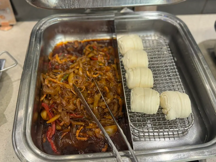 Sweet-and-sour pork and mala shrimp