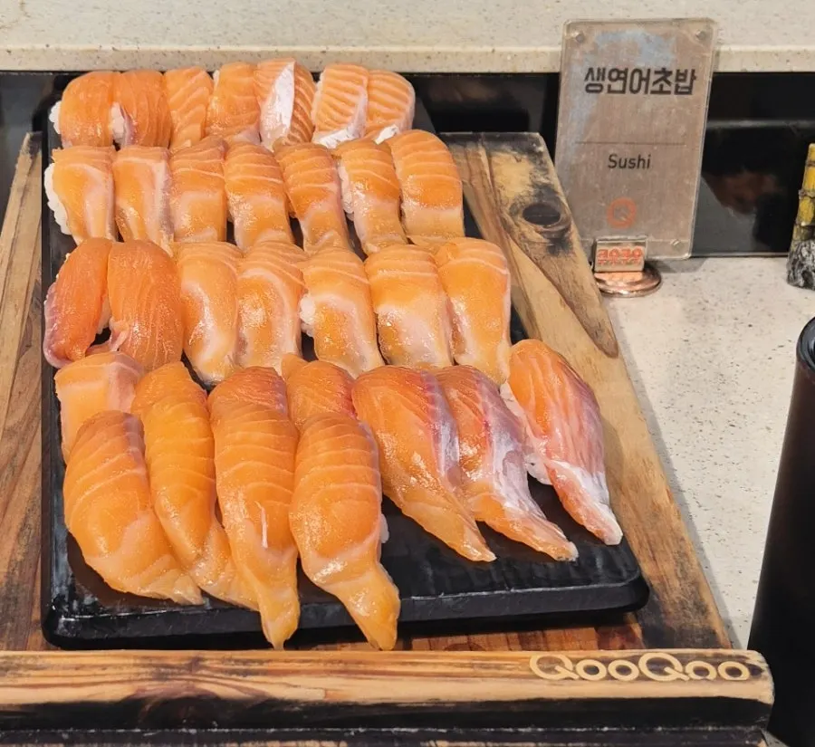 A variety of sushi to choose from