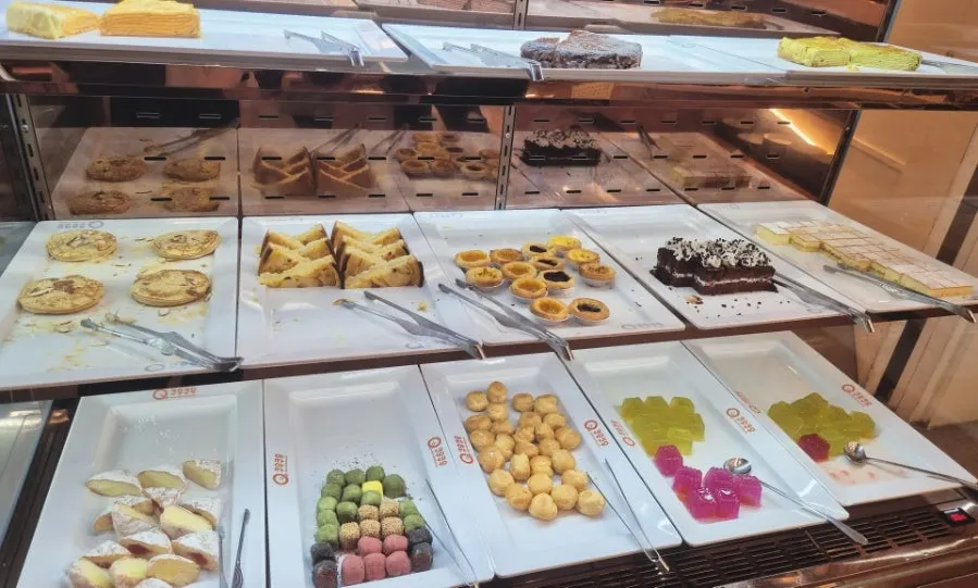 A warm dish from the buffet