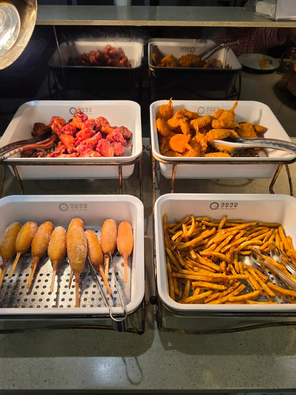 Fried food corner that stays crispy, not soggy