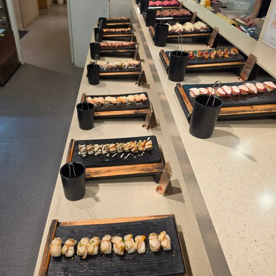 Smoked duck station at Kuu Kuu Nowon Branch