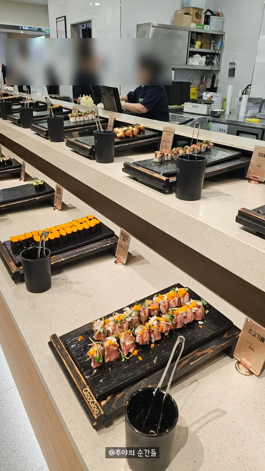 Sushi rolls at Kuu Kuu Nowon Branch