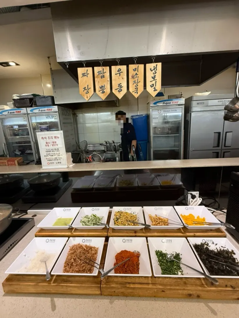 Buffet space with a variety of menu choices